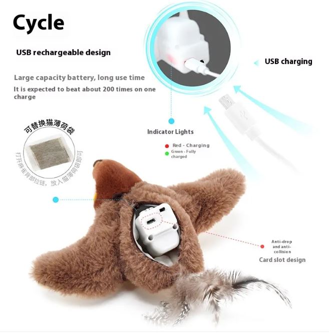 Flapping Bird Cat Toy - Second -To None